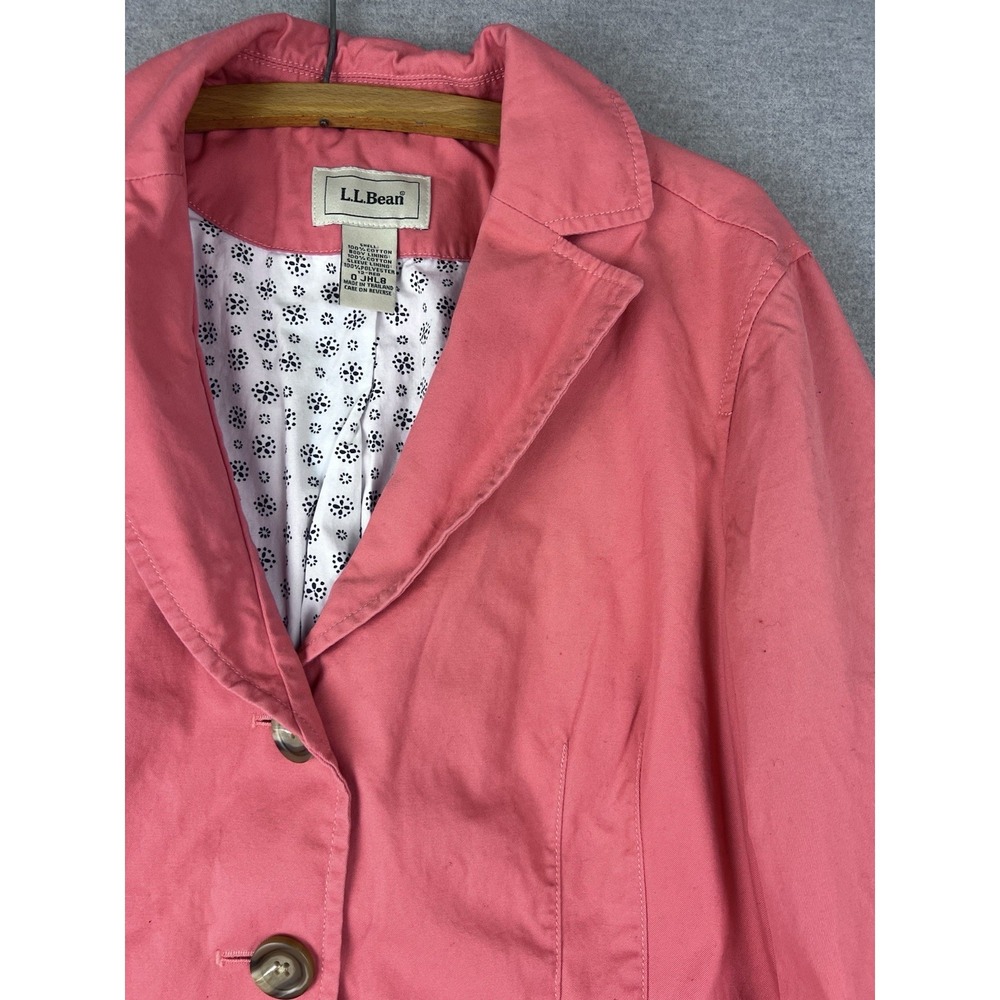 Vintage LL Bean Pink Jacket women's Size‎ 12 Classic Outerwear